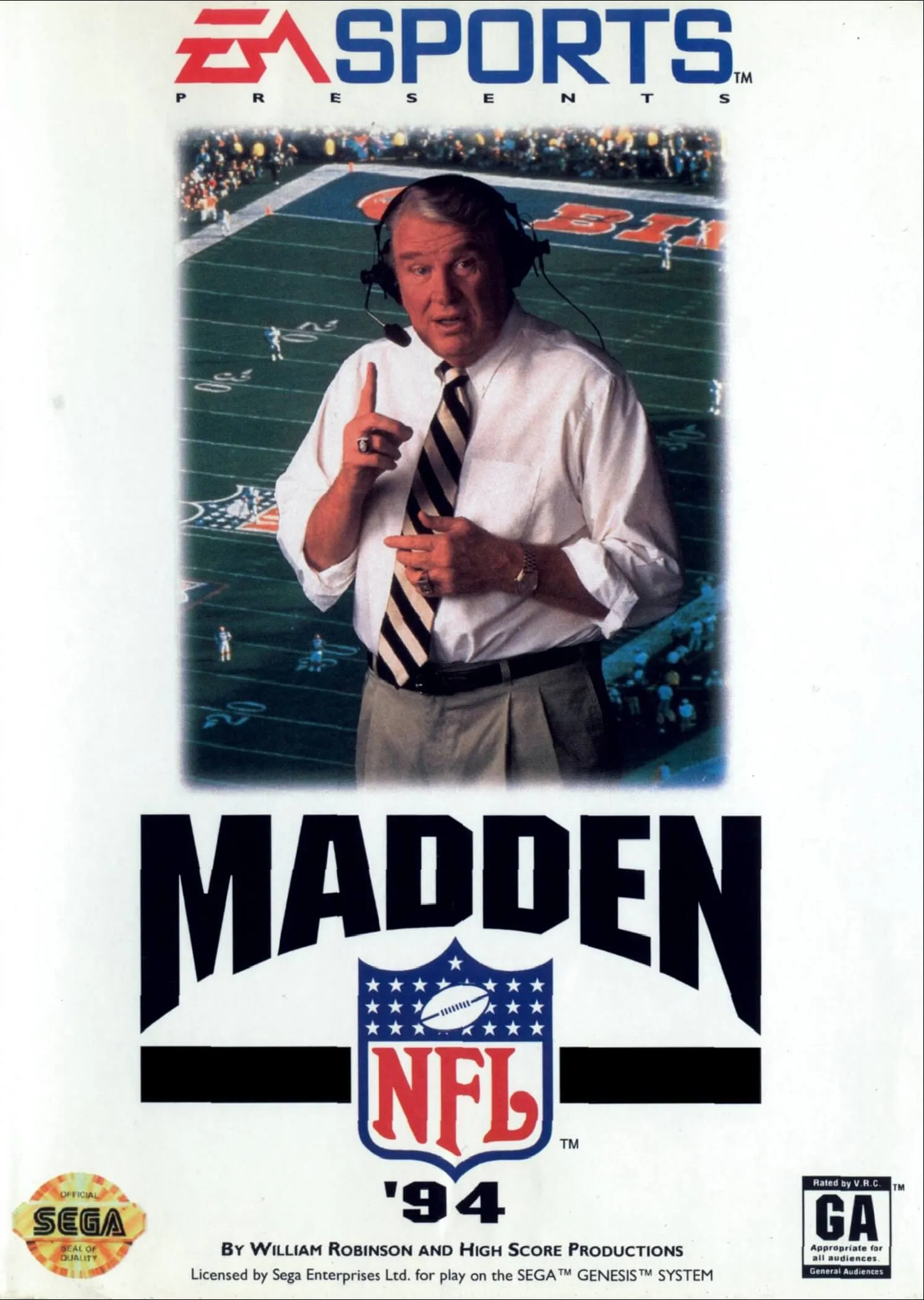 Madden NFL 94 Cover